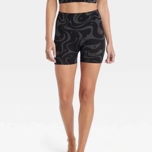 JoyLab Athletic Star Print Shorts Black/Grey